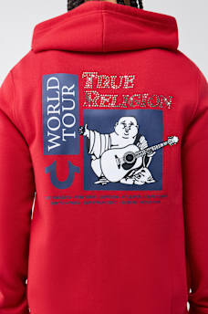 WORLD TOUR RHINESTONE ZIP HOODIE