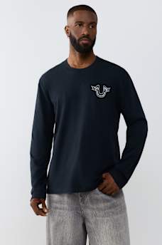 MULTI-LOGO LONG SLEEVE TEE