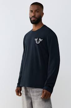 MULTI-LOGO LONG SLEEVE TEE