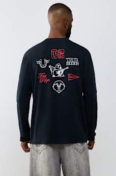 MULTI-LOGO LONG SLEEVE TEE