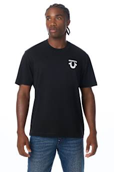 DENIM HORSESHOE TEE