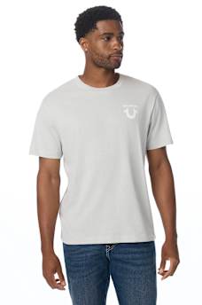 CAMISETA CON HERRADURA DE MEZCLILLA