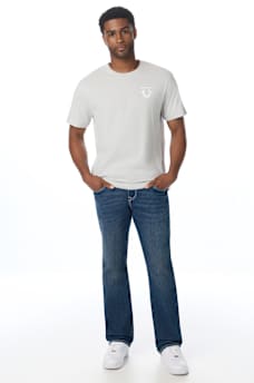CAMISETA CON HERRADURA DE MEZCLILLA