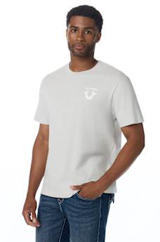 CAMISETA CON HERRADURA DE MEZCLILLA