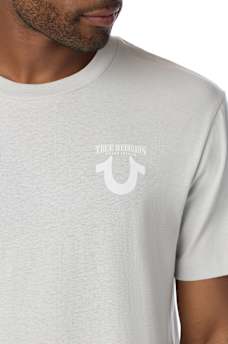 CAMISETA CON HERRADURA DE MEZCLILLA
