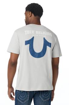 CAMISETA CON HERRADURA DE MEZCLILLA