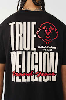 ELONGATED SILICONE LOGO TEE, image 1