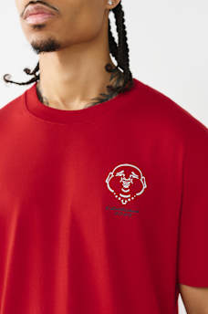 ELONGATED SILICONE LOGO TEE, image 4