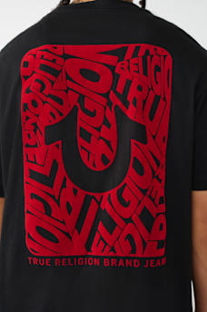 DIMENSIONAL VELVET LOGO TEE, image 1