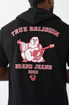 CAMISETA CON CAPUCHA Y BUDDHA, image 1