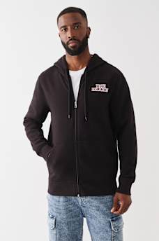 HORSESHOE FILLED ALLOVER PRINT ZIP HOODIE