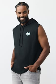 BUDDHA CIRCULAR HOODED TANK TOP, image 3