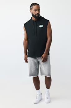 BUDDHA CIRCULAR HOODED TANK TOP, image 6