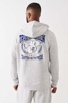 WREATH BUDDHA ZIP HOODIE