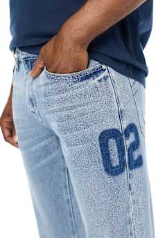 ROCCO APPLIQU&Eacute; SKINNY JEAN