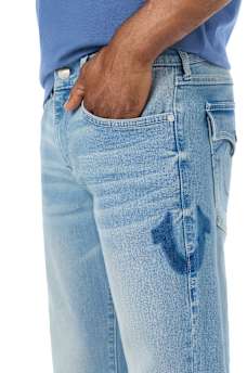 BILLY APPLIQU&Eacute; FLAP BOOTCUT JEAN