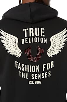 WINGED LOGO ZIP HOODIE
