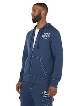 WINGED LOGO ZIP HOODIE