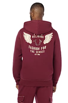 WINGED LOGO ZIP HOODIE