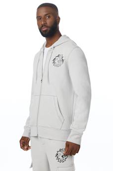 ORIGINAL SLANT LOGO ZIP HOODIE