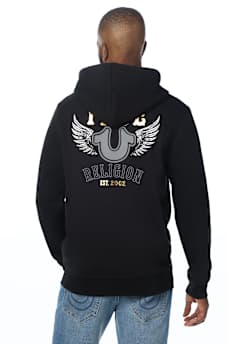 FOIL WINGED ZIP HOODIE