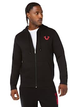 LOGO APPLIQU&Eacute; ZIP HOODIE
