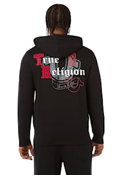 LOGO APPLIQU&Eacute; ZIP HOODIE