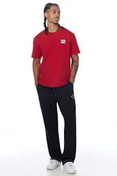 METALLIC STITCH HORSESHOE SWEATPANT