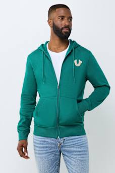 MARQUEE HORSESHOE ZIP HOODIE