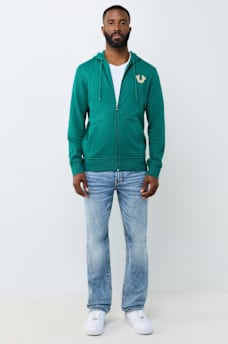 MARQUEE HORSESHOE ZIP HOODIE