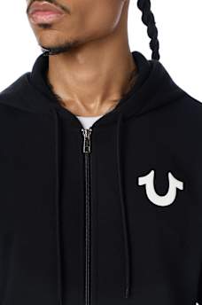 SILICONE TAPE ZIP HOODIE