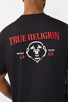 EMBROIDERED WORLD TOUR HORSESHOE TEE