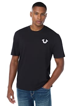 DISTRESSED HORSESHOE TEE