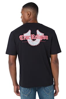 DISTRESSED HORSESHOE TEE