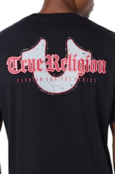 DISTRESSED HORSESHOE TEE