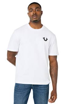 DISTRESSED HORSESHOE TEE