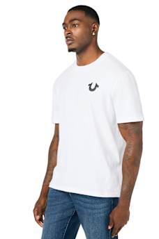DISTRESSED HORSESHOE TEE