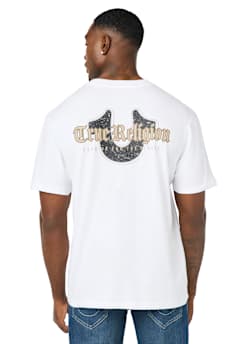 DISTRESSED HORSESHOE TEE
