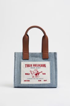 MINI DENIM LOGO TOTE BAG