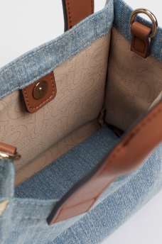 MINI DENIM LOGO TOTE BAG