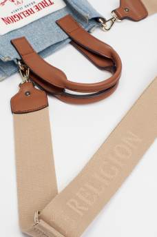 MINI DENIM LOGO TOTE BAG