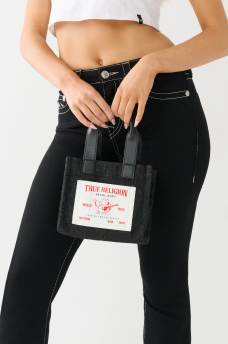 MINI DENIM TOTE BAG, image 1