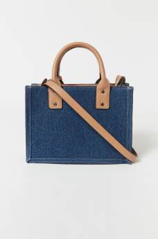 QUILTED DENIM TOTE BAG, image 8