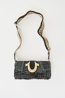 FRAYED DENIM SHOULDER BAG, image 2