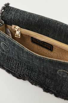 FRAYED DENIM SHOULDER BAG, image 6