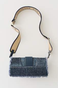 FRAYED DENIM SHOULDER BAG, image 2