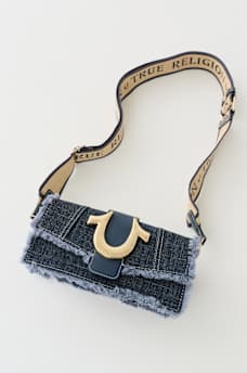 FRAYED DENIM SHOULDER BAG, image 3