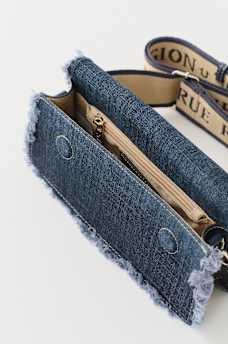 FRAYED DENIM SHOULDER BAG, image 4