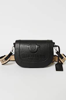 STITCHED HORSESHOE FLAP CROSSBODY BAG, image 4
