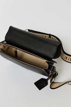 STITCHED HORSESHOE FLAP CROSSBODY BAG, image 8